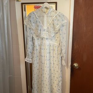 VINTAGE ‘’80’s MAXI DRESS PIONEER BOHO HIPPIE NWOT